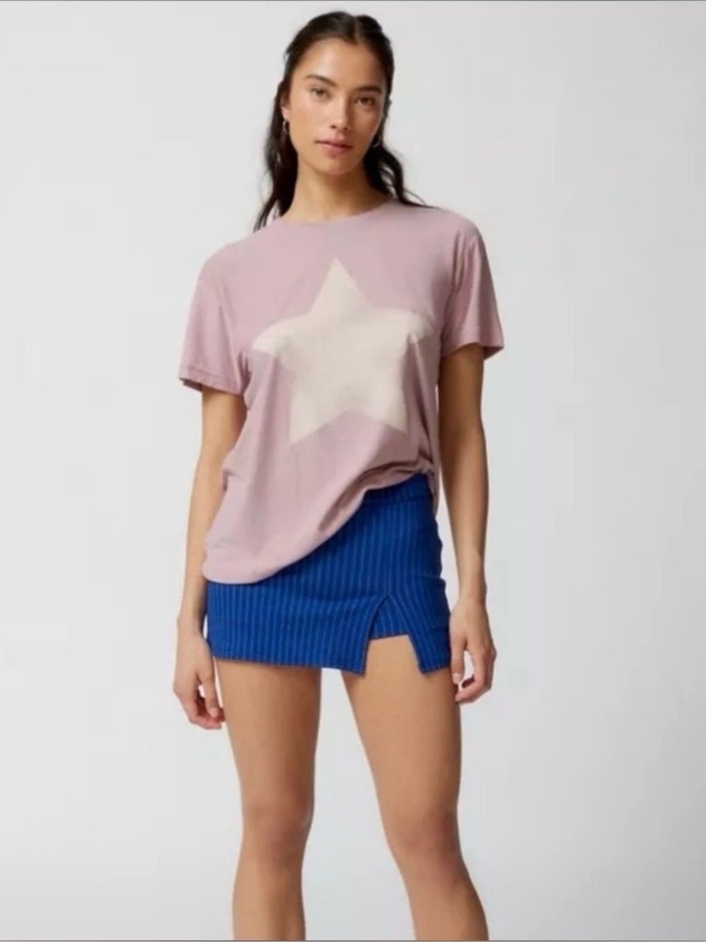 Urban outfitters blue pin stripe skort